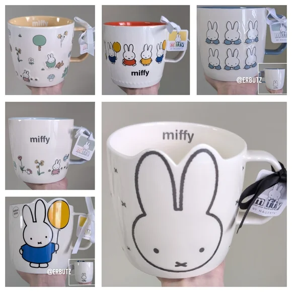 ❌SOLD❌Miffy x Magenta Minimal Cross Stitch Design Mug 🐰 - Picture 5 of 5